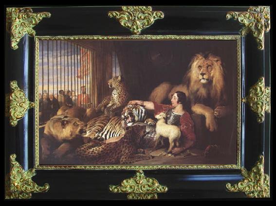 framed  Sir Edwin Landseer Isaac Van Amburgh and his Animals (mk25), Ta119